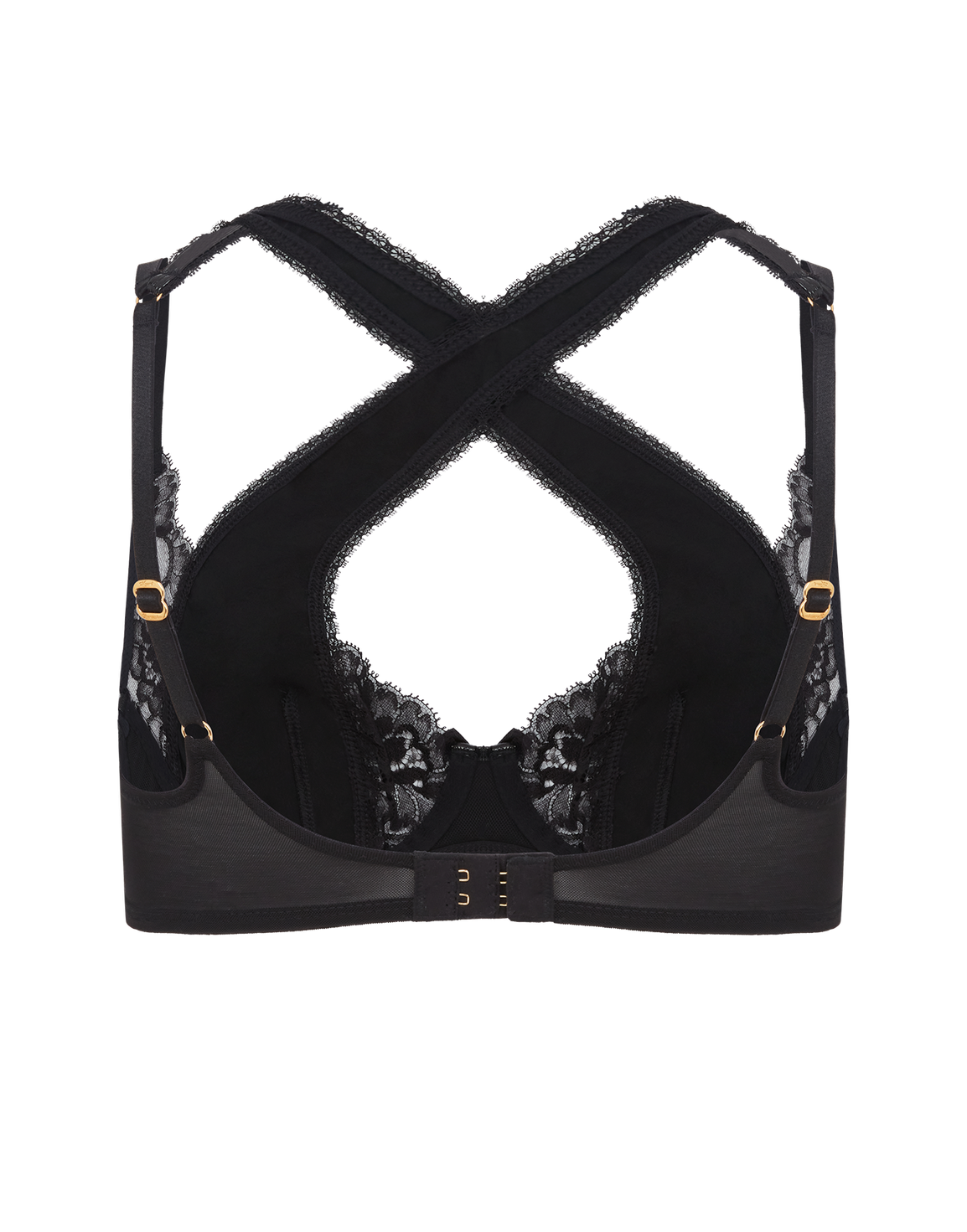 Vicki High Apex Underwired Bra Black | Agent Provocateur