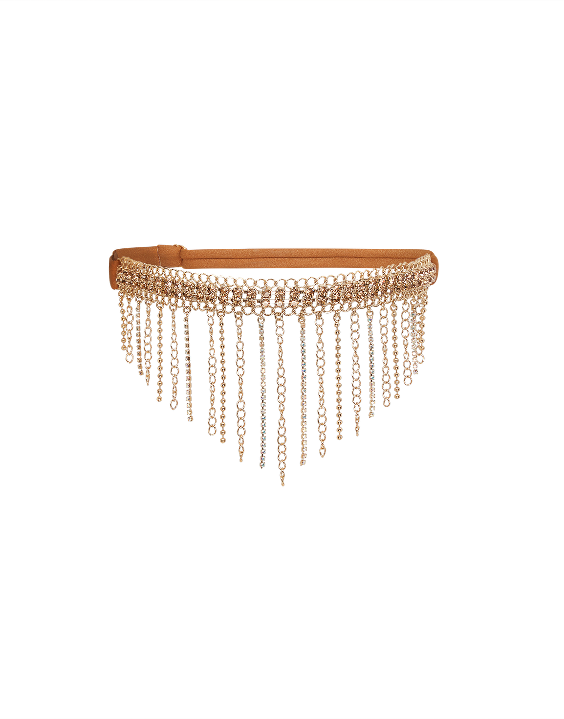 Sirenna Garter Gold/Crystal | Agent Provocateur