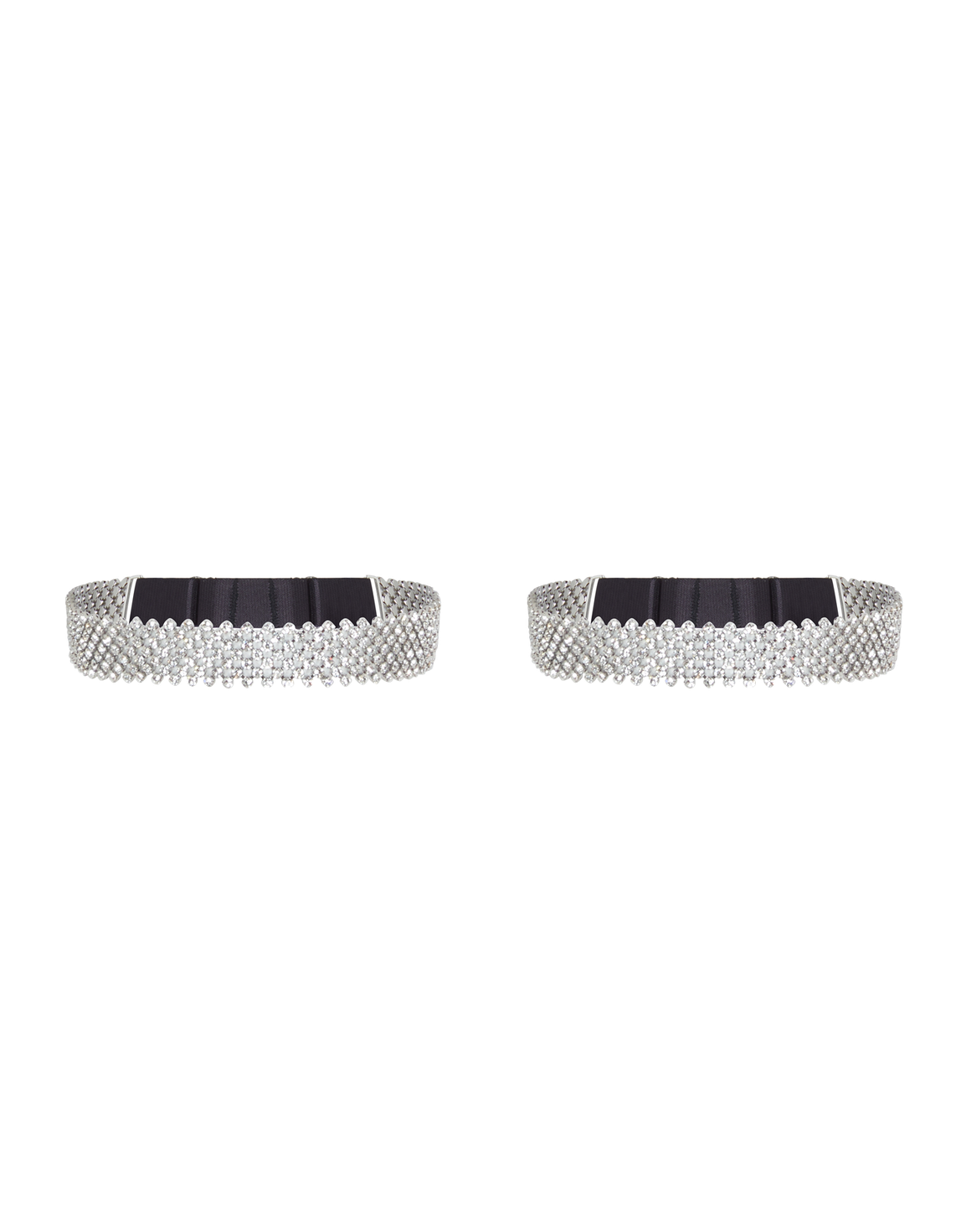 Anora Garter Set Silver/Crystal | Agent Provocateur