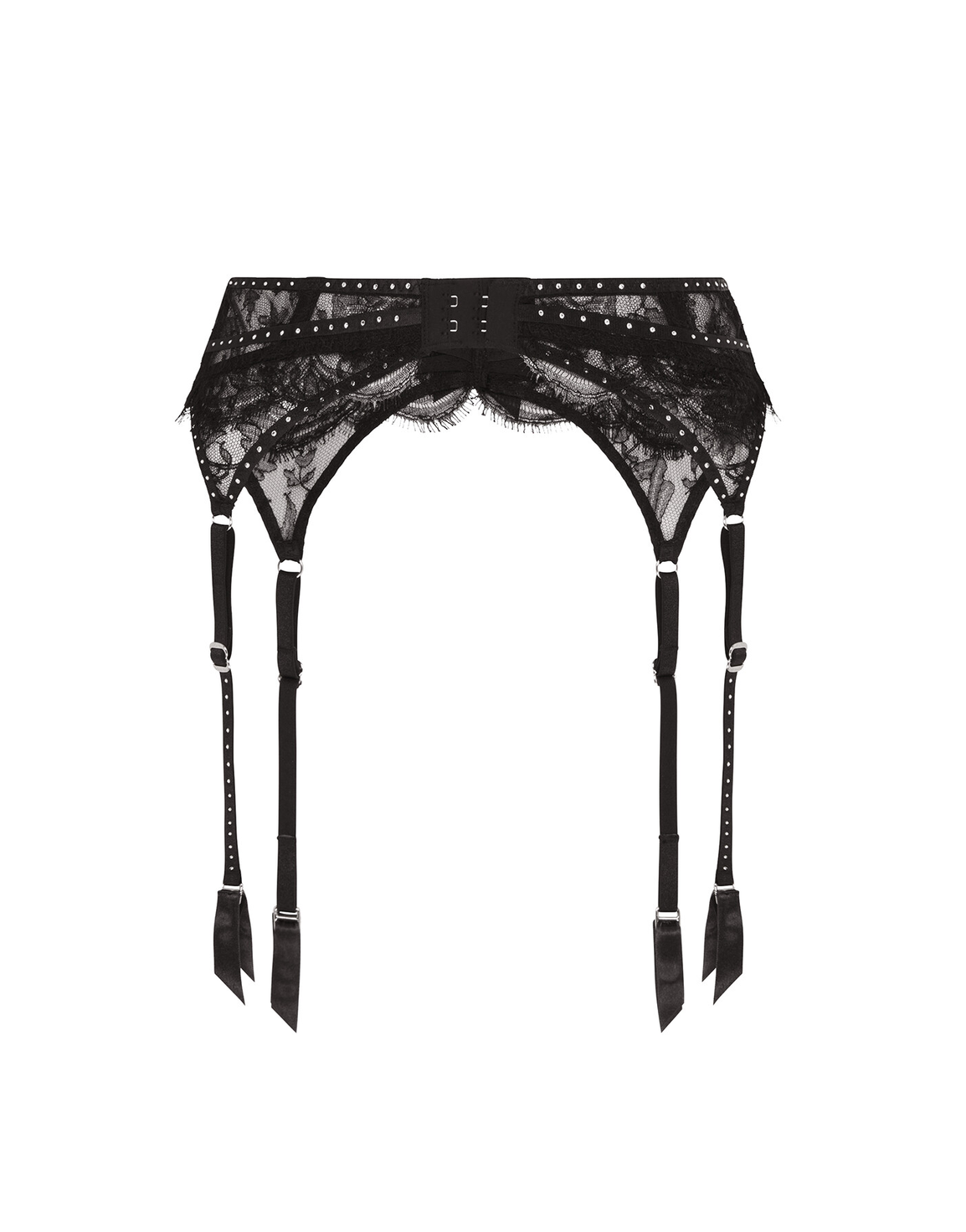 Anora Suspender Black/Crystal | Agent Provocateur