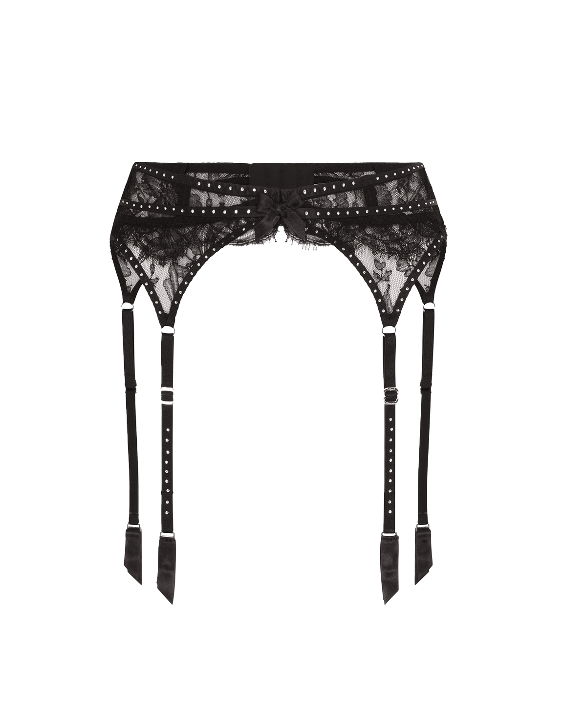 Anora Suspender Black/Crystal | Agent Provocateur