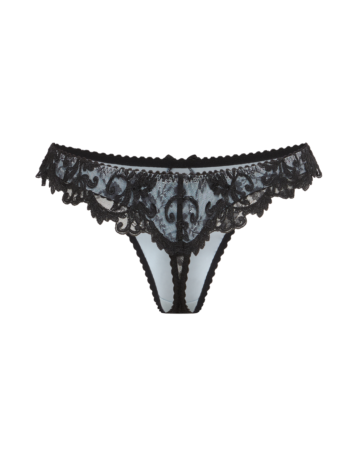 Clarette Thong Blue/Black | Agent Provocateur