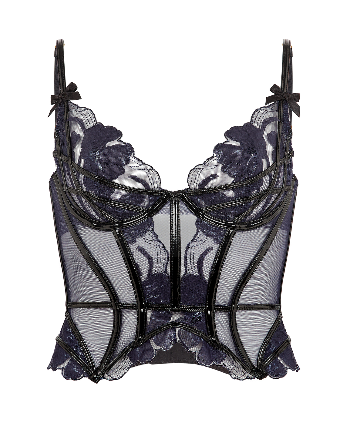Felicitie Bustier  Navy/Black | Agent Provocateur