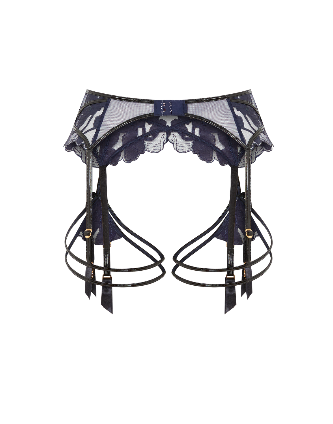 Felicitie Suspender Navy/Black | Agent Provocateur