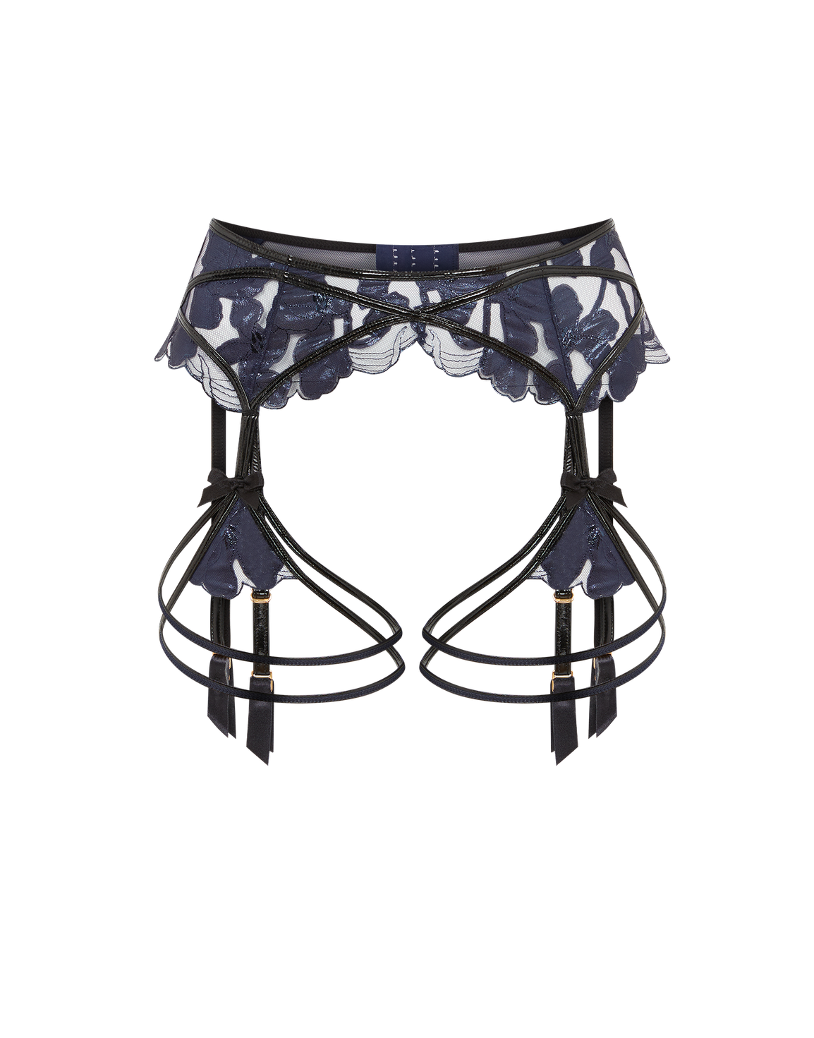 Felicitie Suspender Navy/Black | Agent Provocateur