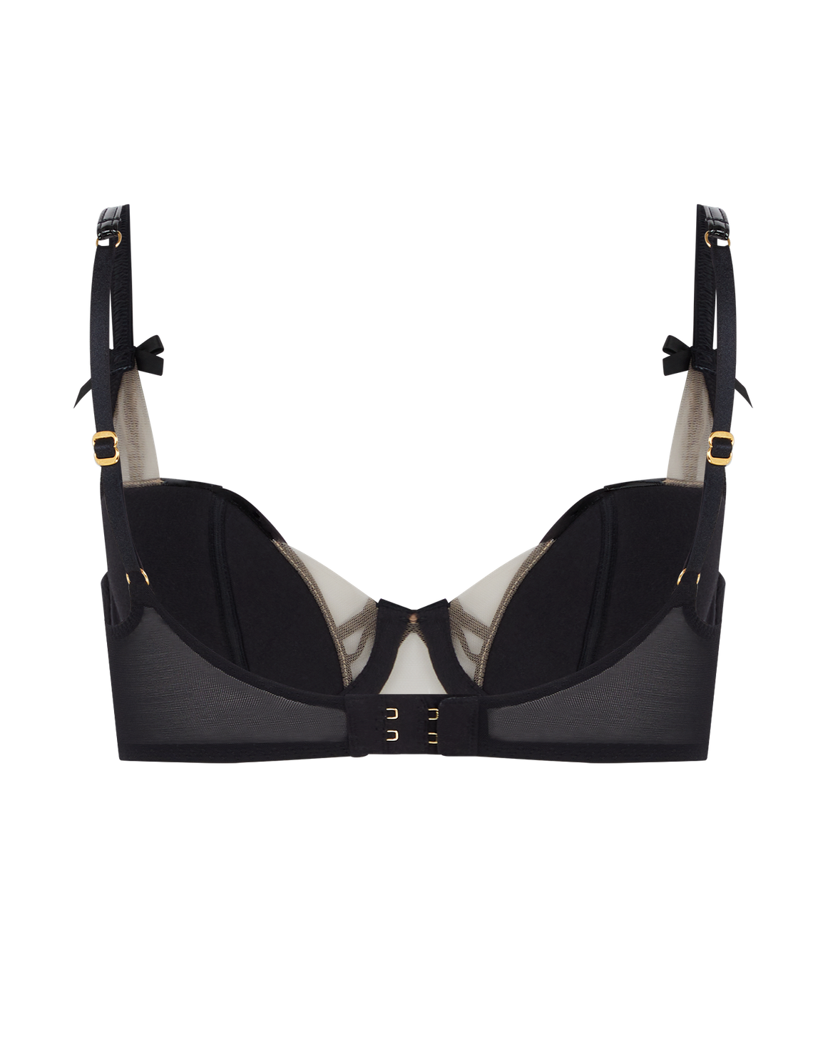 Flick Plunge Underwired Bra Black | Agent Provocateur