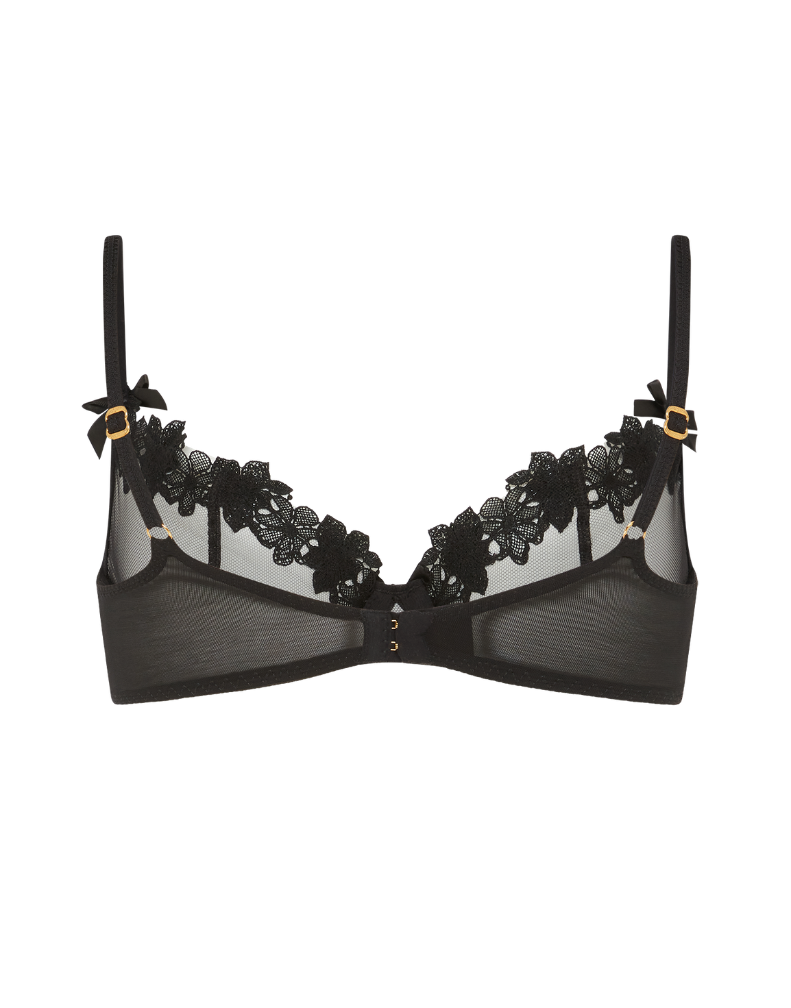 Floss Plunge Underwired Bra Black | Agent Provocateur