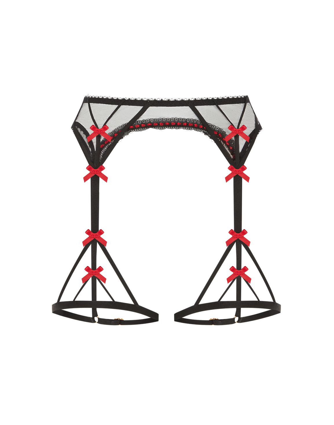 Hetty Suspender Black/Red | Agent Provocateur
