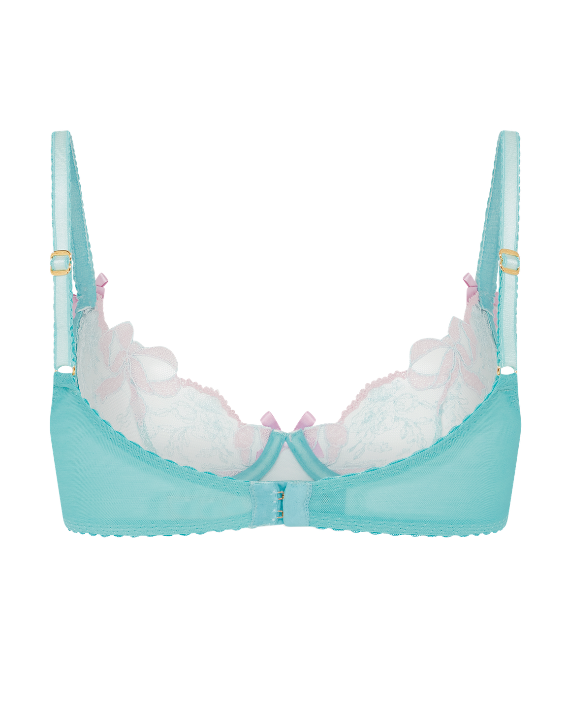 Lisetta Plunge Underwired Bra  Mint/Pink | Agent Provocateur