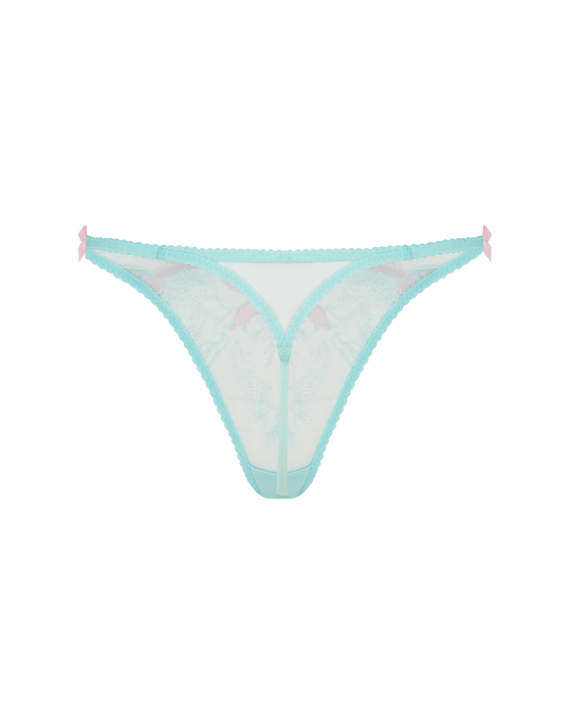 Lisetta Thong Mint/Pink | Agent Provocateur