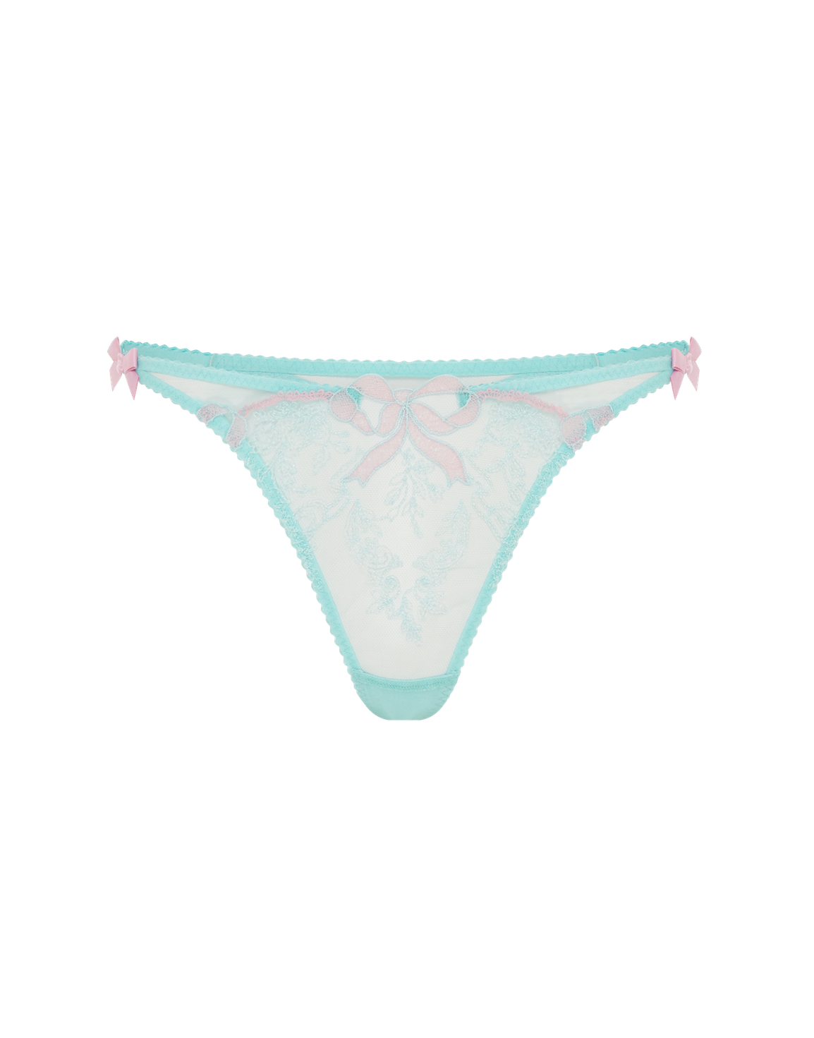Lisetta Thong Mint/Pink | Agent Provocateur