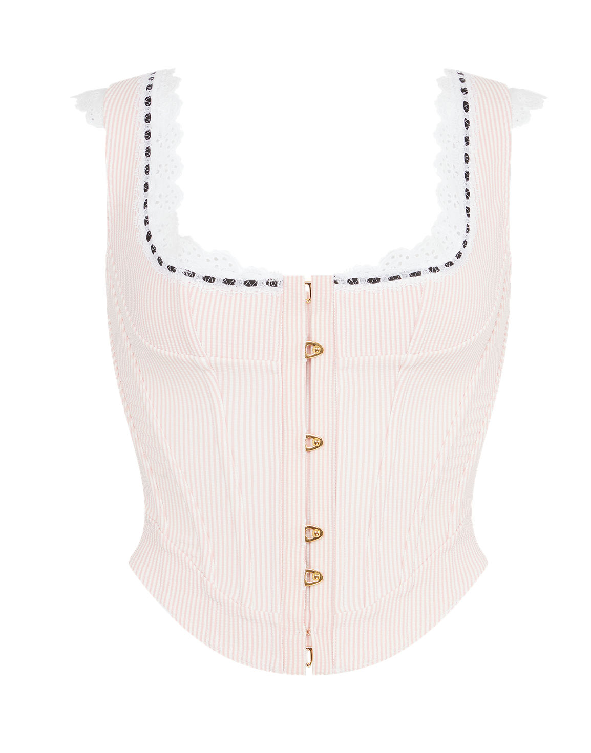 Miffy Corset Top Baby Pink/White | Agent Provocateur