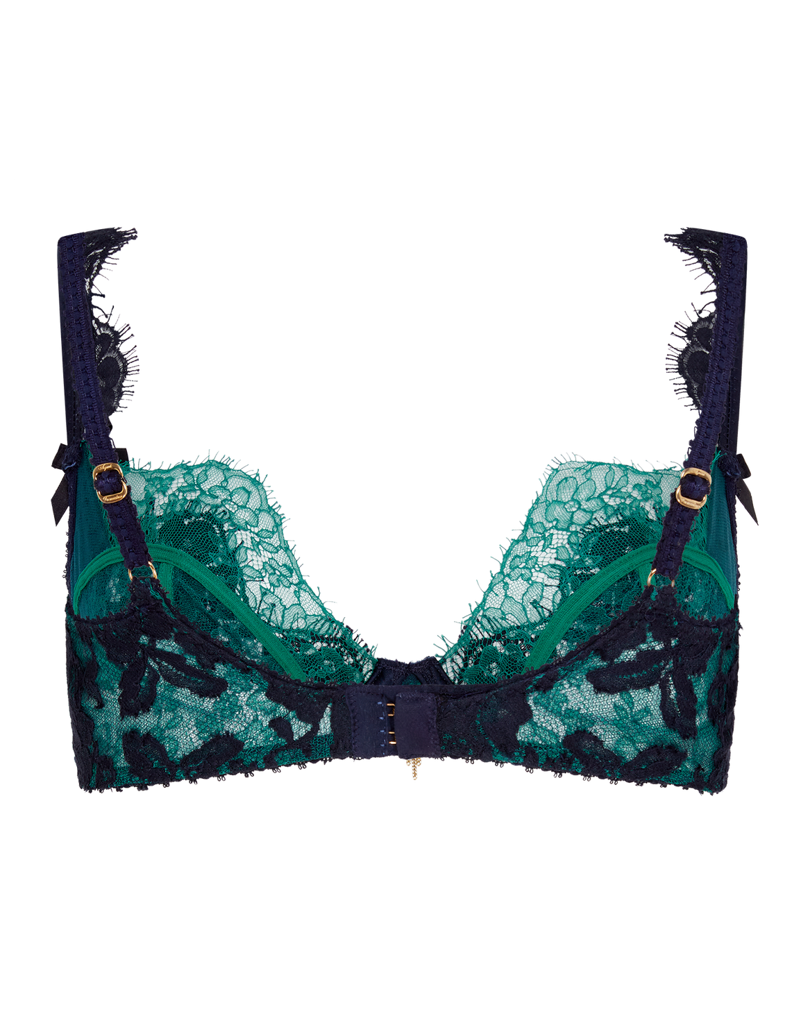 Petrina Plunge Underwired Bra  Green | Agent Provocateur