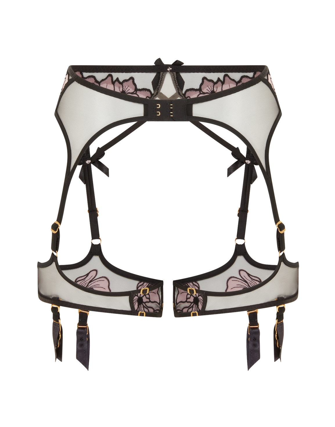 Polina Suspender Pink/Black | Agent Provocateur