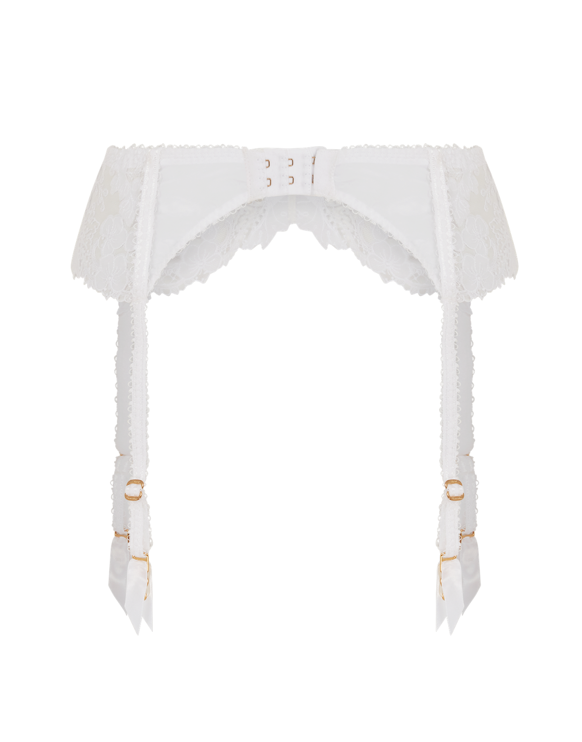 Posy Suspender  White/White | Agent Provocateur