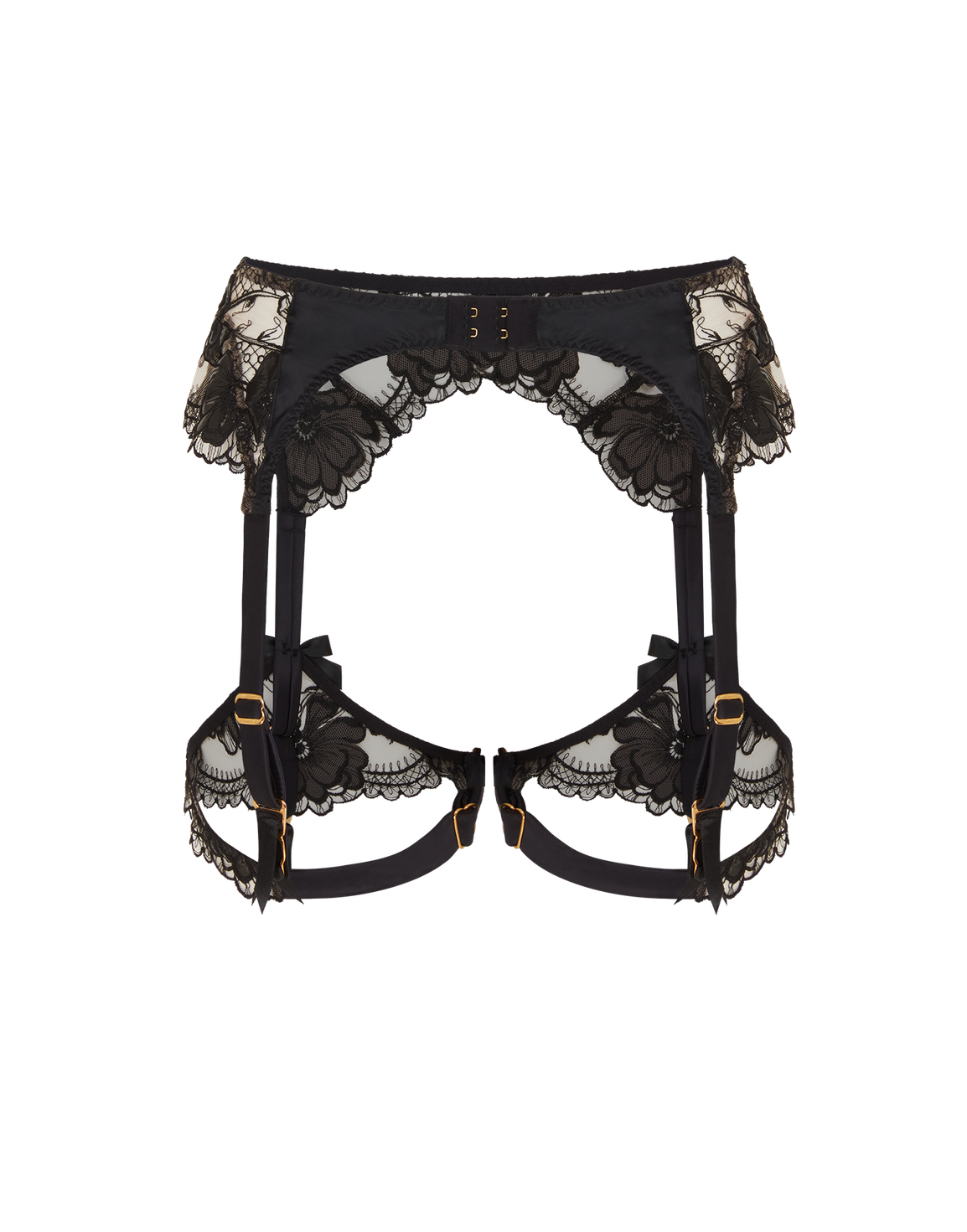 Rexanna Suspender Black/Nude | Agent Provocateur