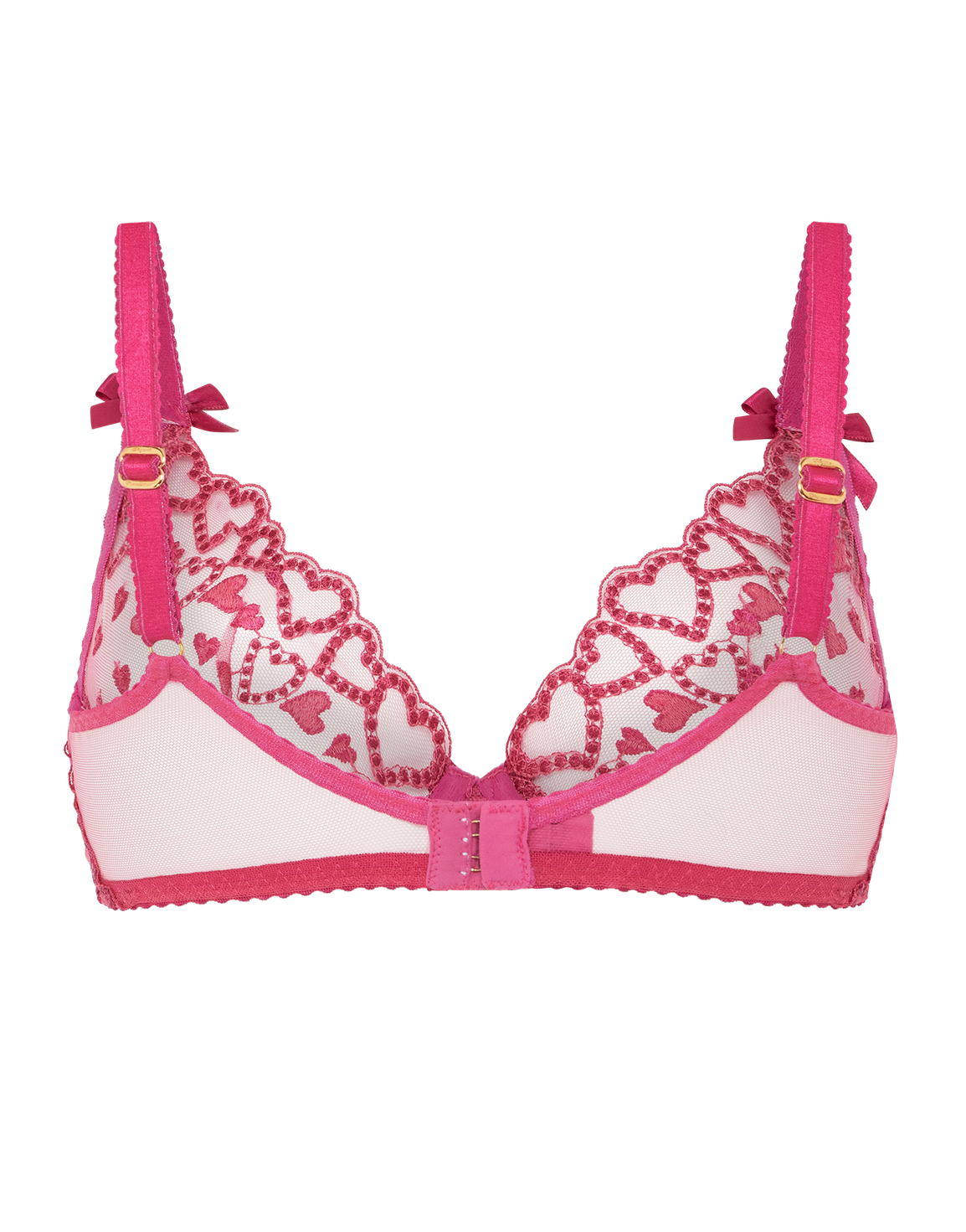 Rozann Plunge Underwired Bra Fuchsia | Agent Provocateur