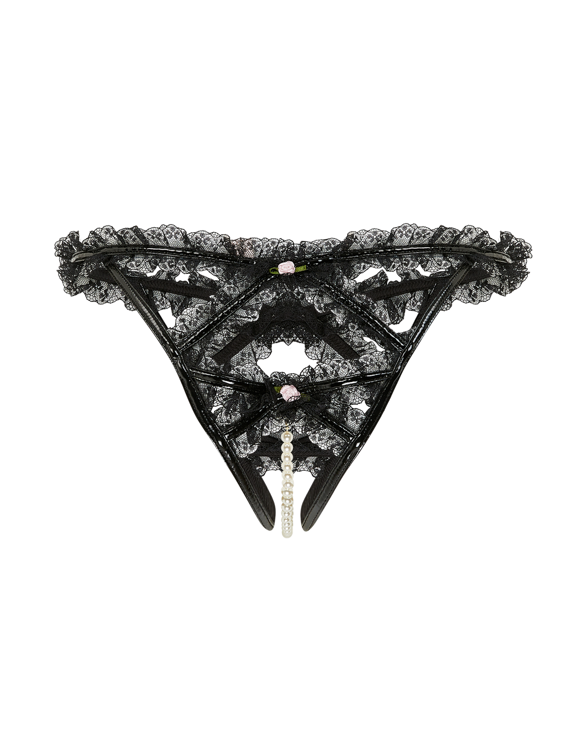 Tiffy Ouvert Black/Baby Pink | Agent Provocateur