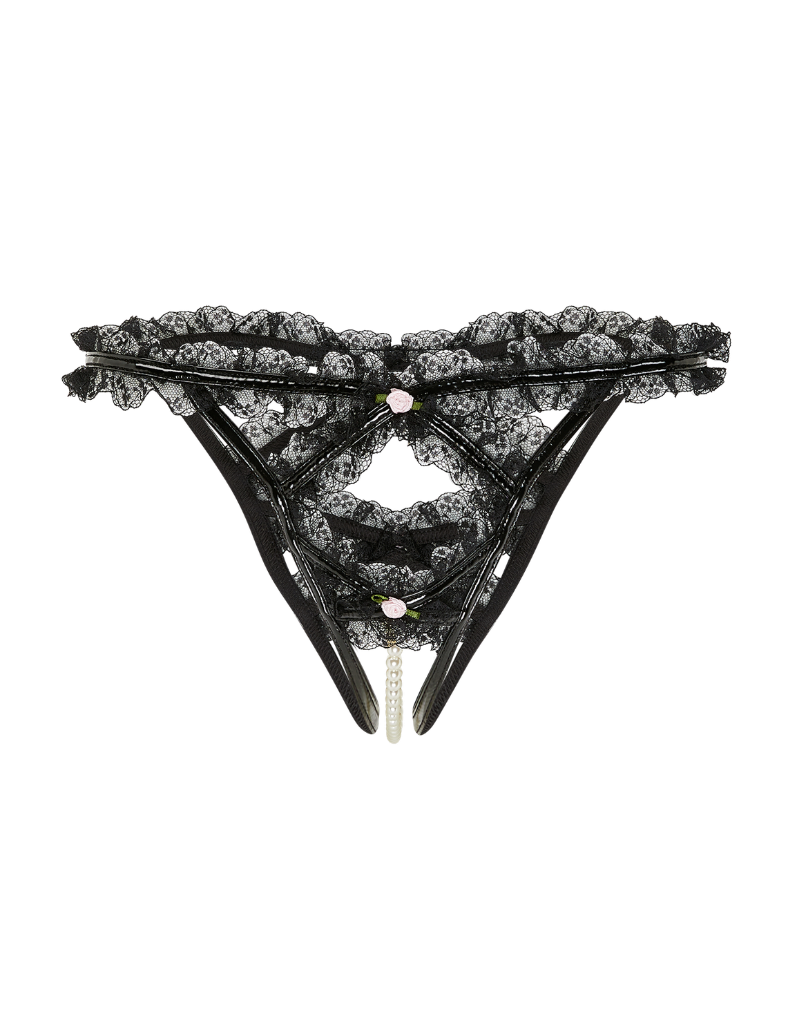 Tiffy Ouvert Black/Baby Pink | Agent Provocateur