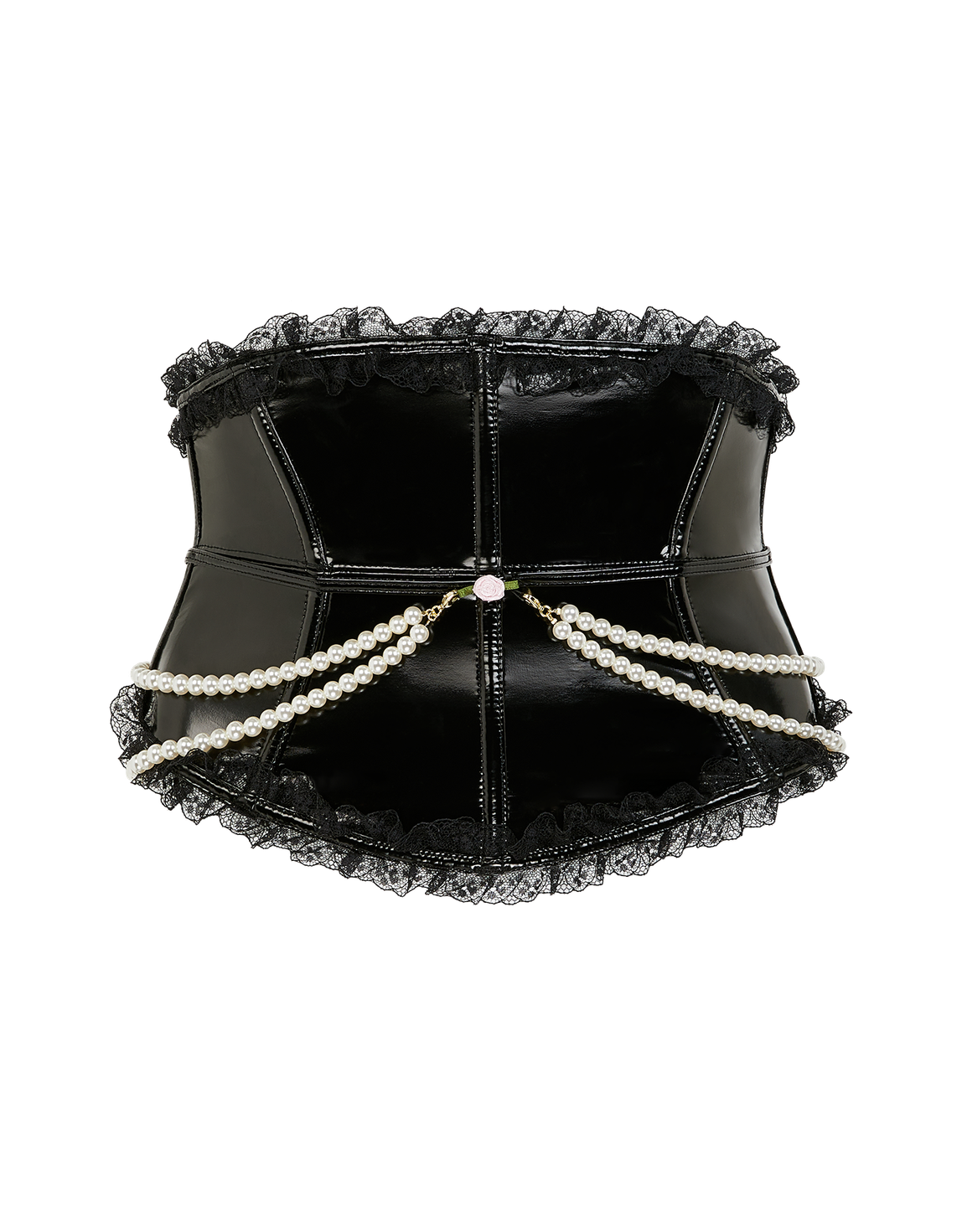 Tiffy Waspie Black/Baby Pink | Agent Provocateur