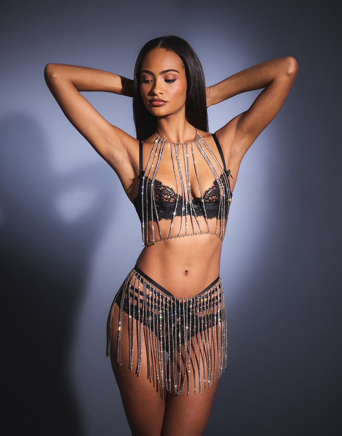 Vanitee Belt Gold/Crystal | Agent Provocateur