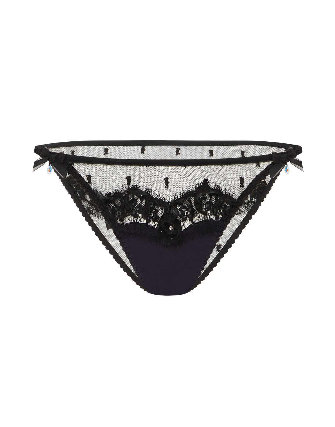 Veretie Full Brief  Black/Navy | Agent Provocateur
