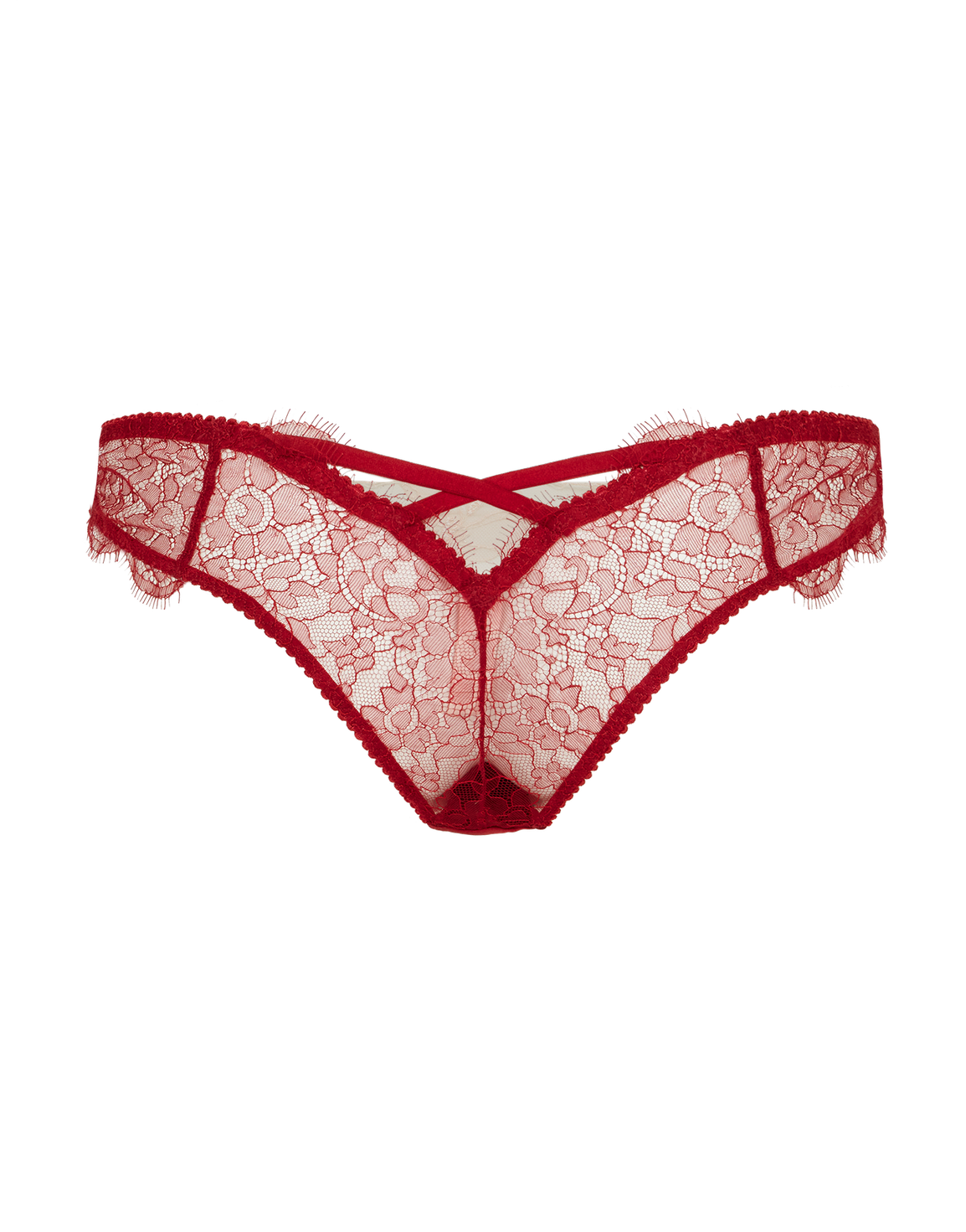 Vitoria Brazilian Brief  Burgundy/Blush | Agent Provocateur
