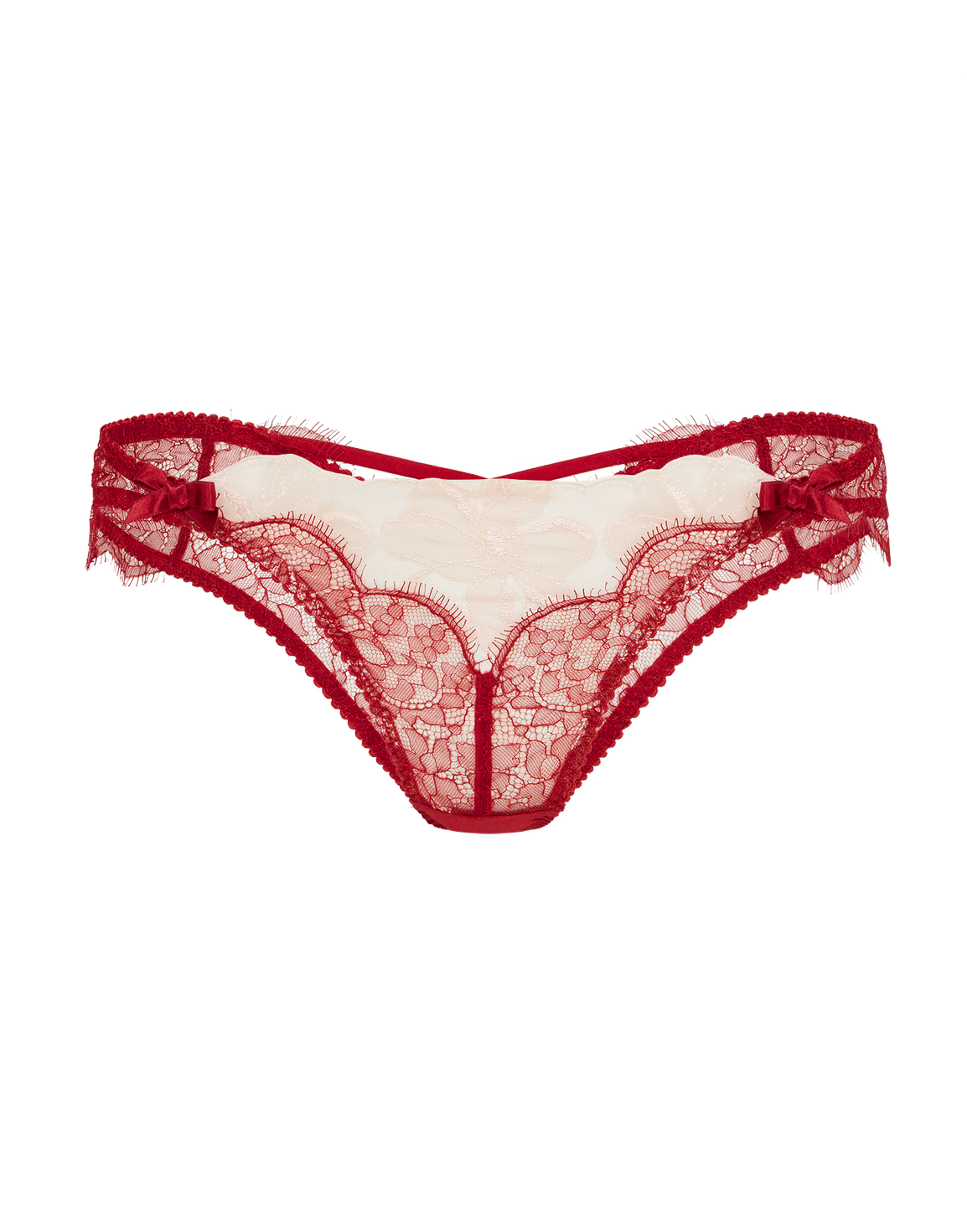 Vitoria Brazilian Brief  Burgundy/Blush | Agent Provocateur