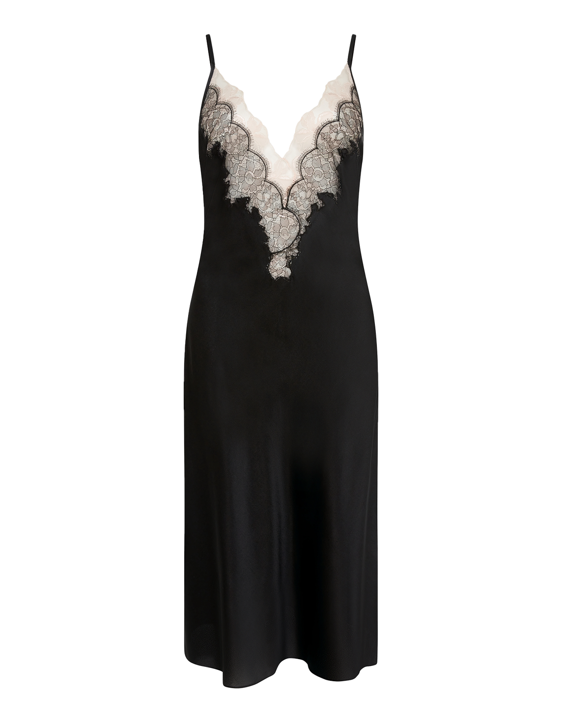 Vitoria Long Slip Black/Blush | Agent Provocateur