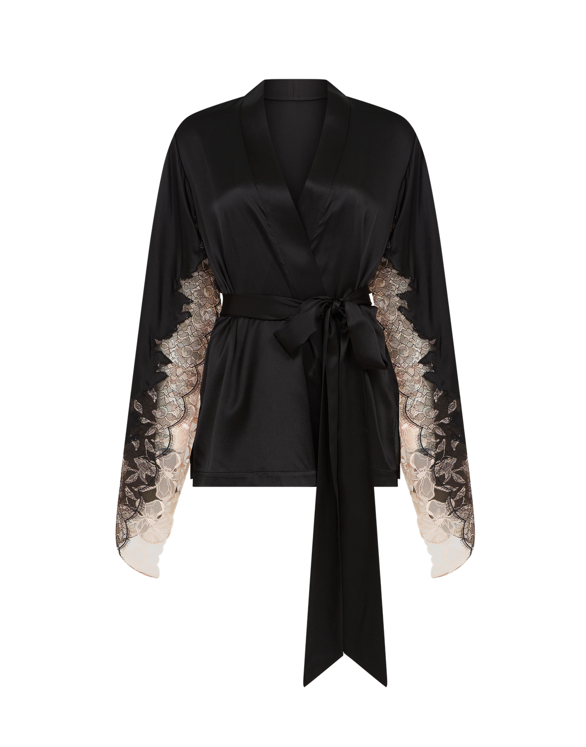 Vitoria Pyjama Top Black/Blush | Agent Provocateur