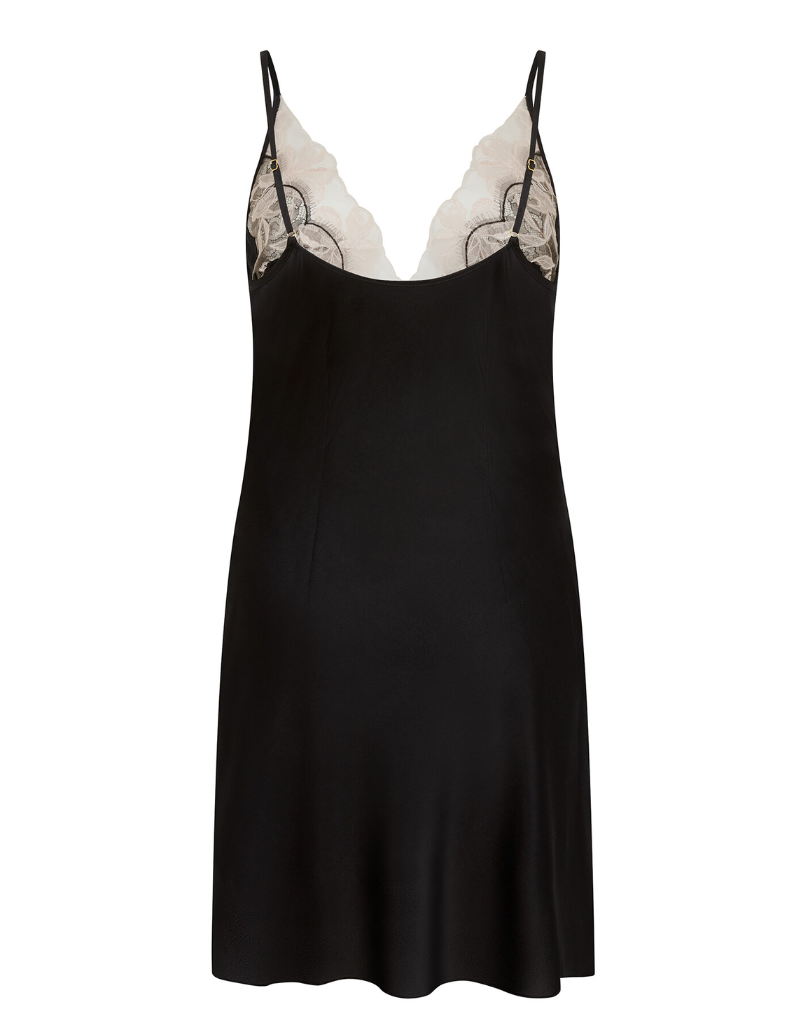 Vitoria Short Slip Black/Blush | Agent Provocateur