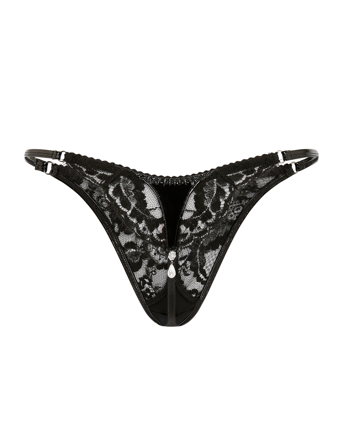 Vivienna Thong Black/Pearl | Agent Provocateur