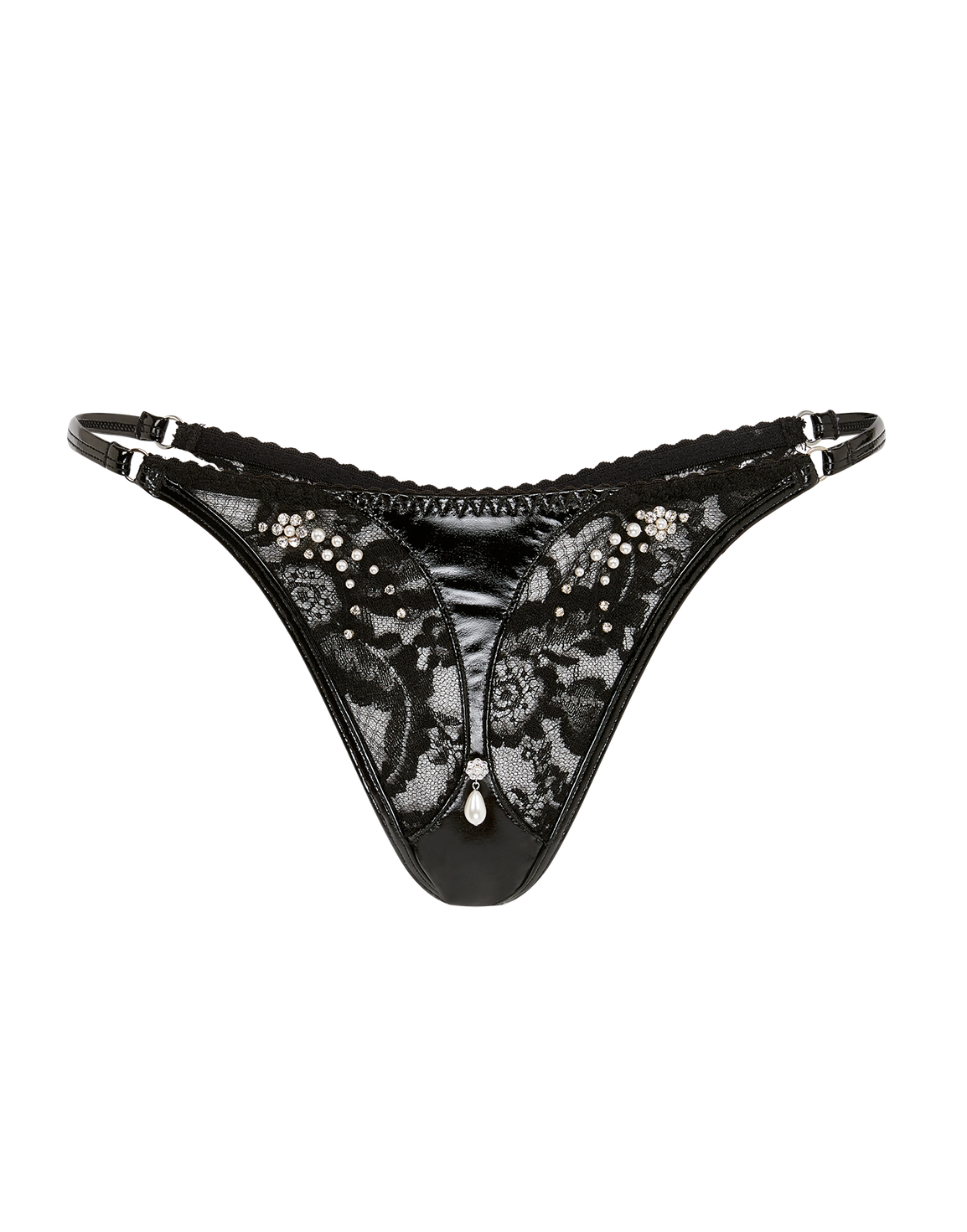 Vivienna Thong Black/Pearl | Agent Provocateur