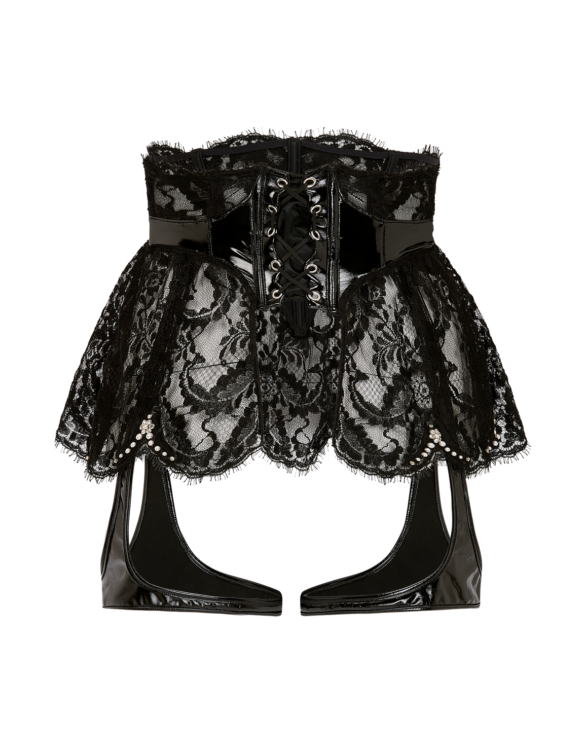 Vivienna Waspie Black/Pearl | Agent Provocateur