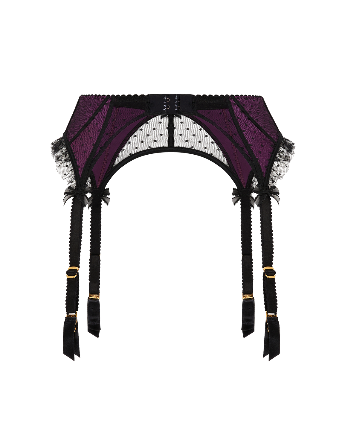 Berdie Suspender Black/Magenta | Agent Provocateur