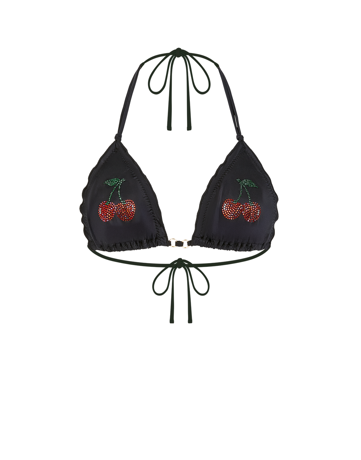 Cherri Bikini Top Black/Red | Agent Provocateur