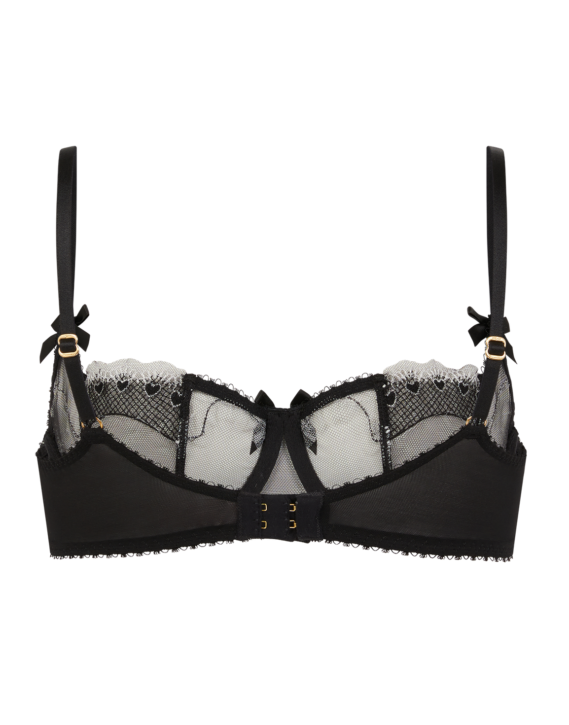Claramae Balconette Underwired Bra Black/Cream | Agent Provocateur