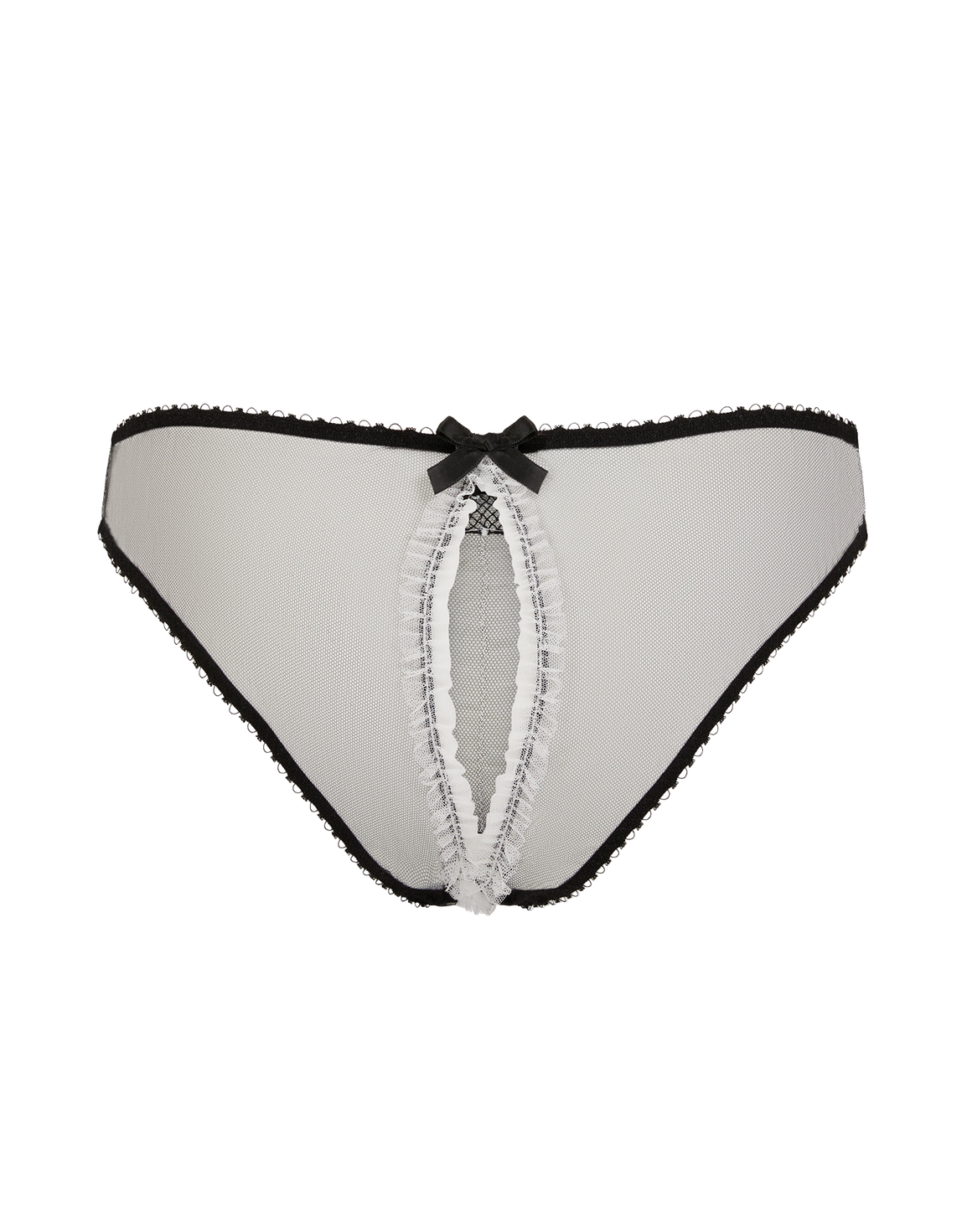 Claramae Ouvert Black/Cream | Agent Provocateur