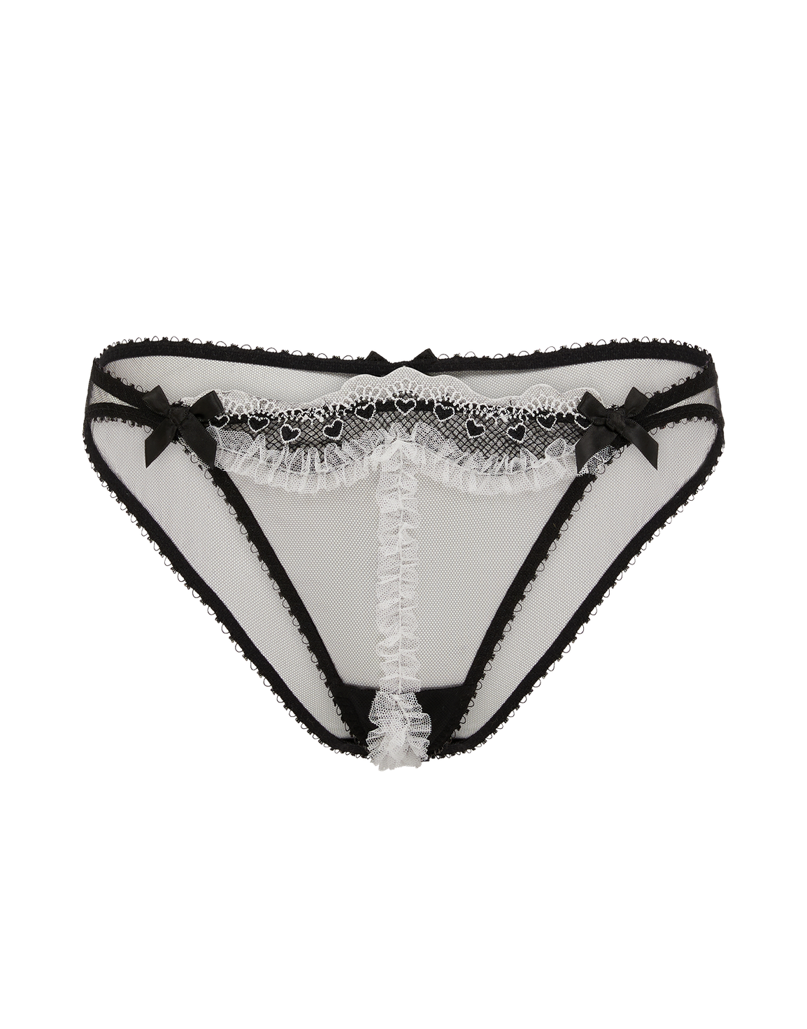 Claramae Ouvert Black/Cream | Agent Provocateur