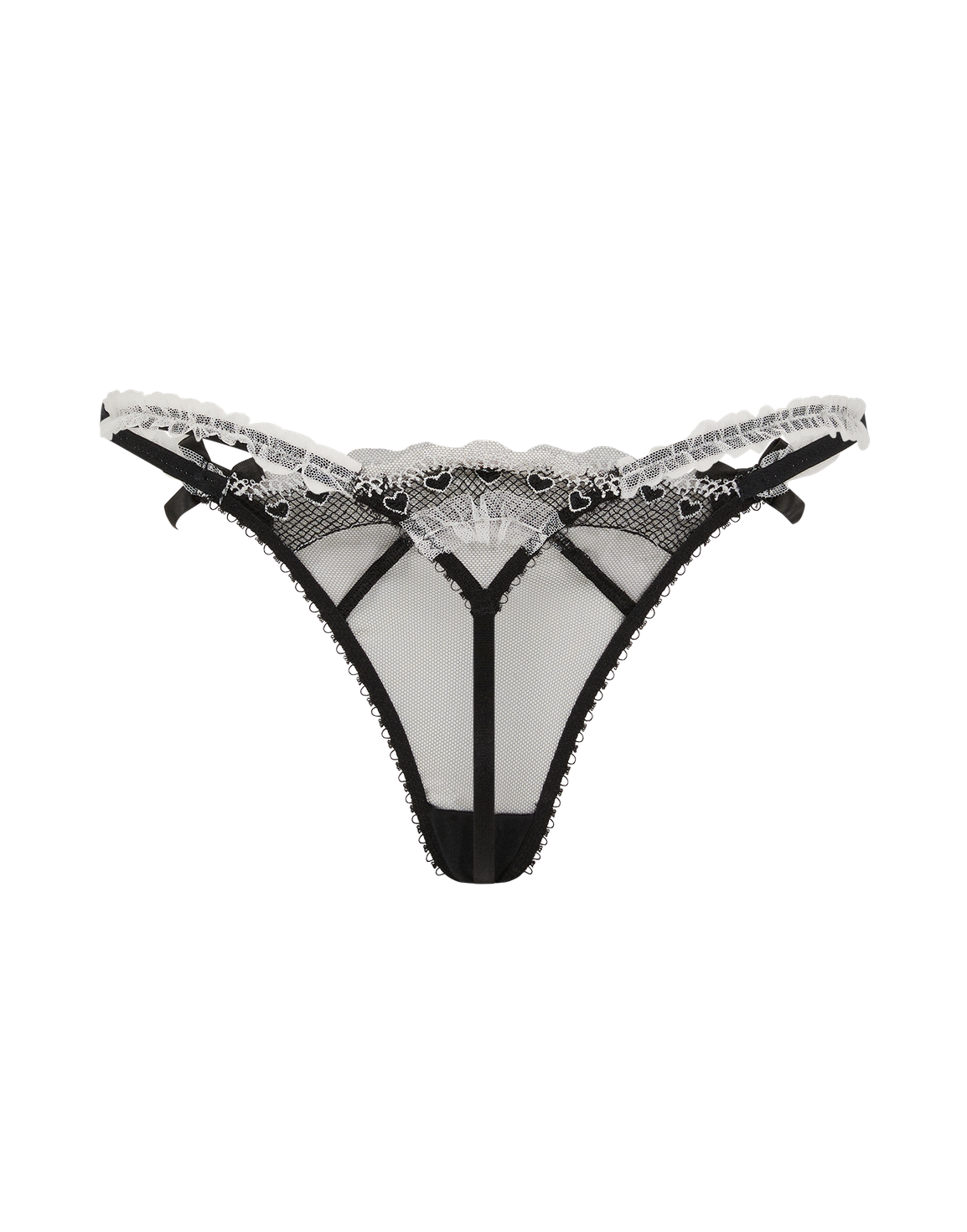 Claramae Thong Black/Cream | Agent Provocateur