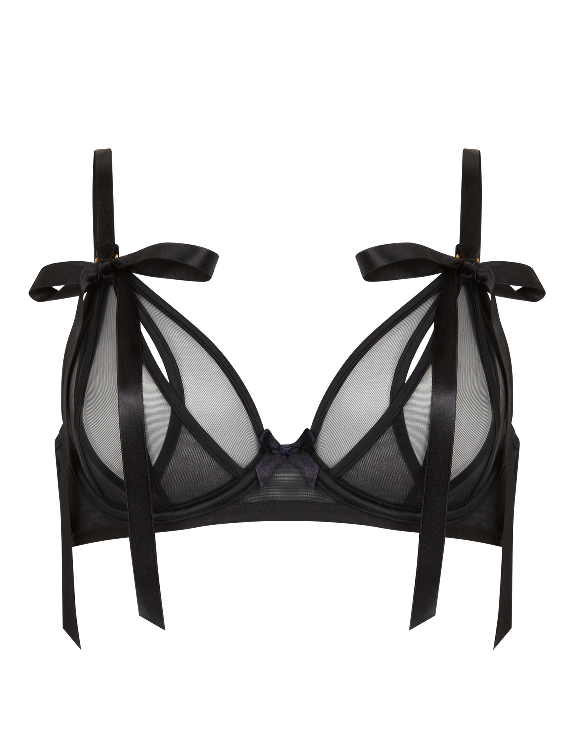 Fizzie Plunge Underwired Bra Black | Agent Provocateur