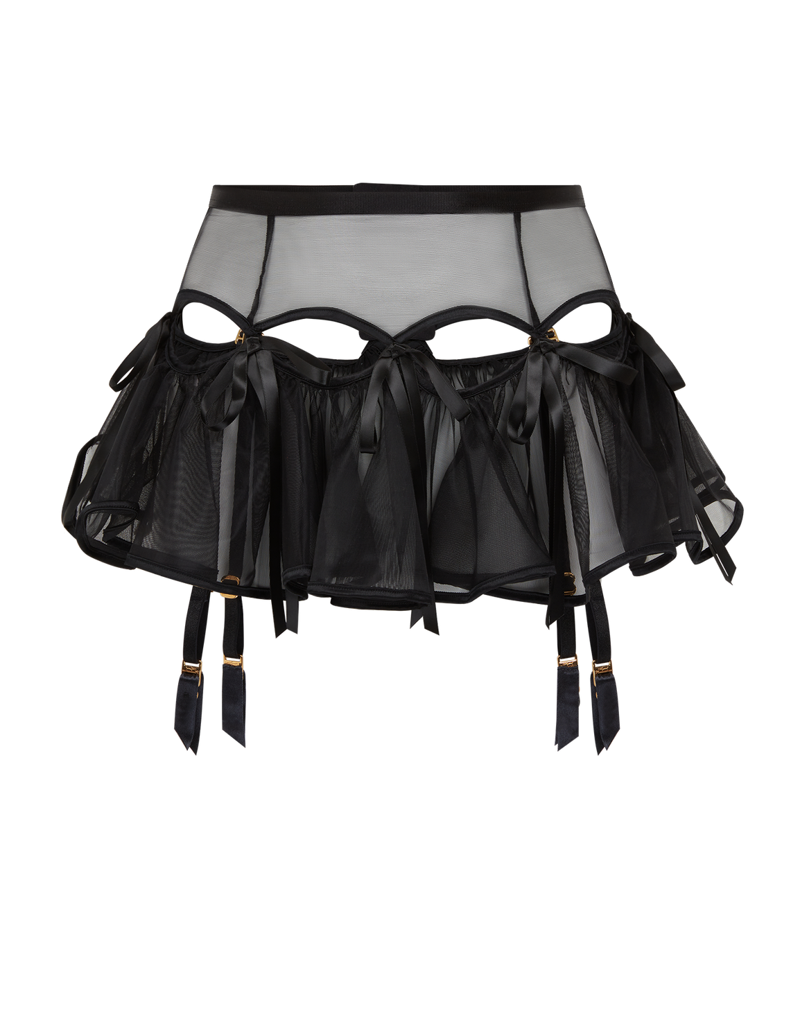 Fizzie Suspender Skirt Black | Agent Provocateur