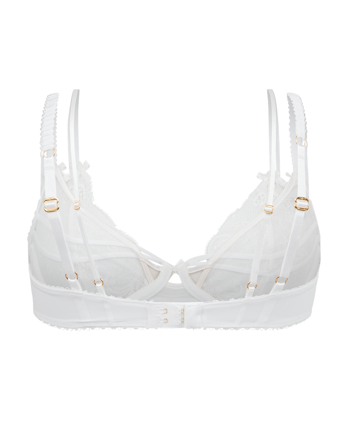 Joella Plunge Underwired Bra White | Agent Provocateur