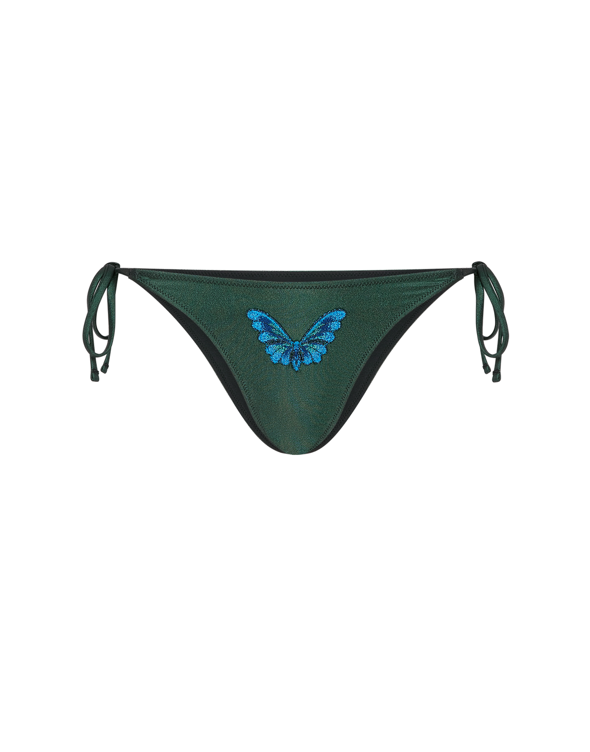 Vivi Bikini Bottom Green Foil | Agent Provocateur