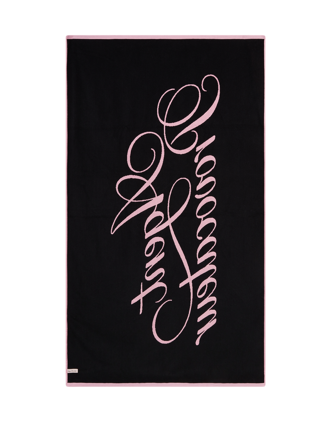 AP Towel Beach Towel Black/Pink | Agent Provocateur
