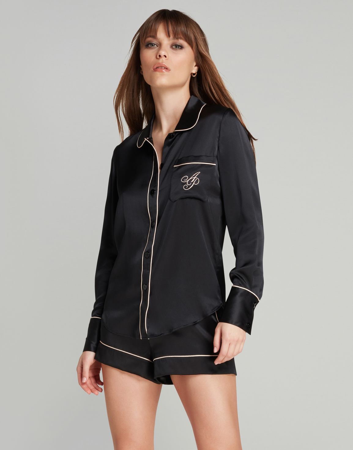 Classic Pyjama Shirt Black | Agent Provocateur