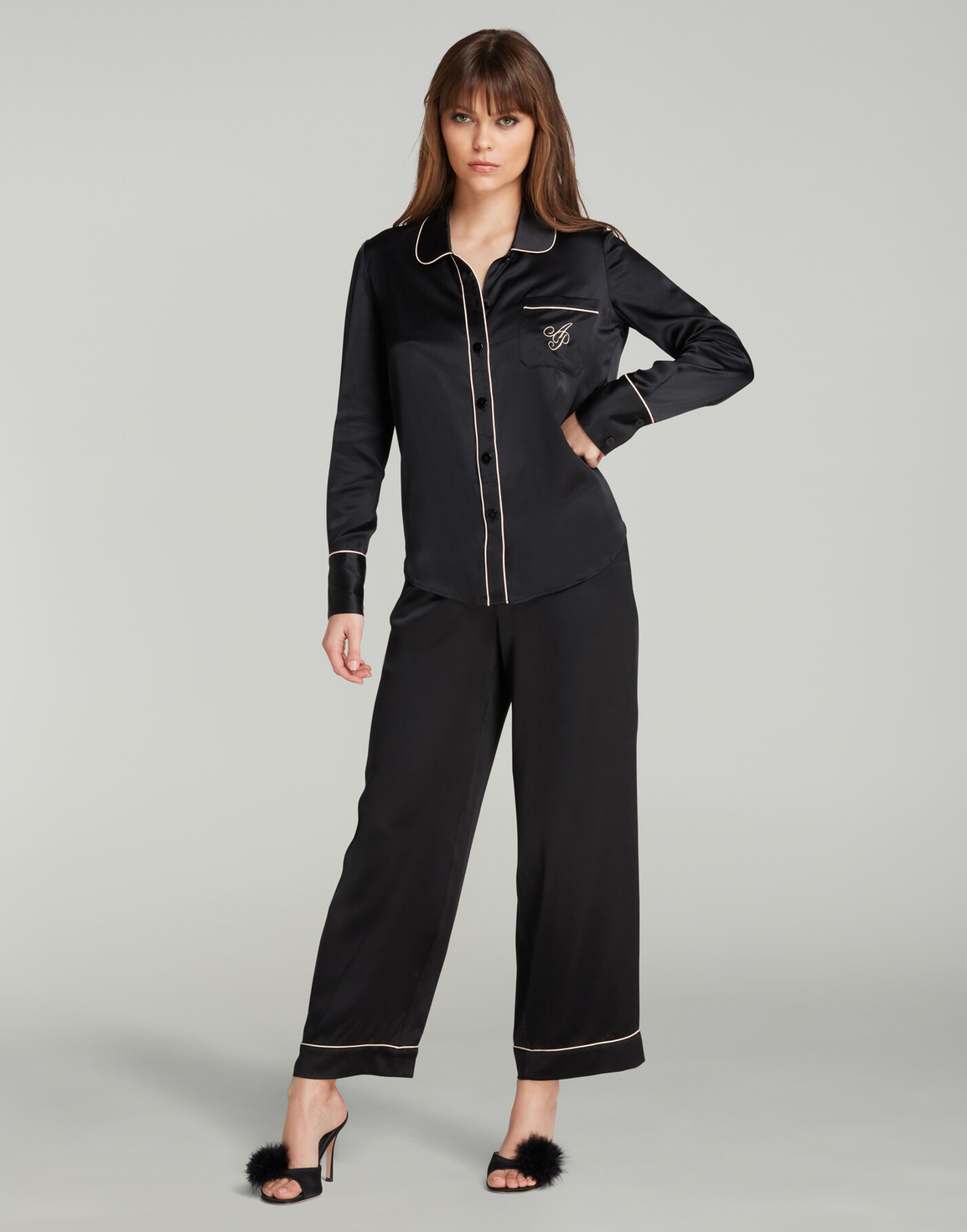 Classic Pyjama Shirt Black | Agent Provocateur