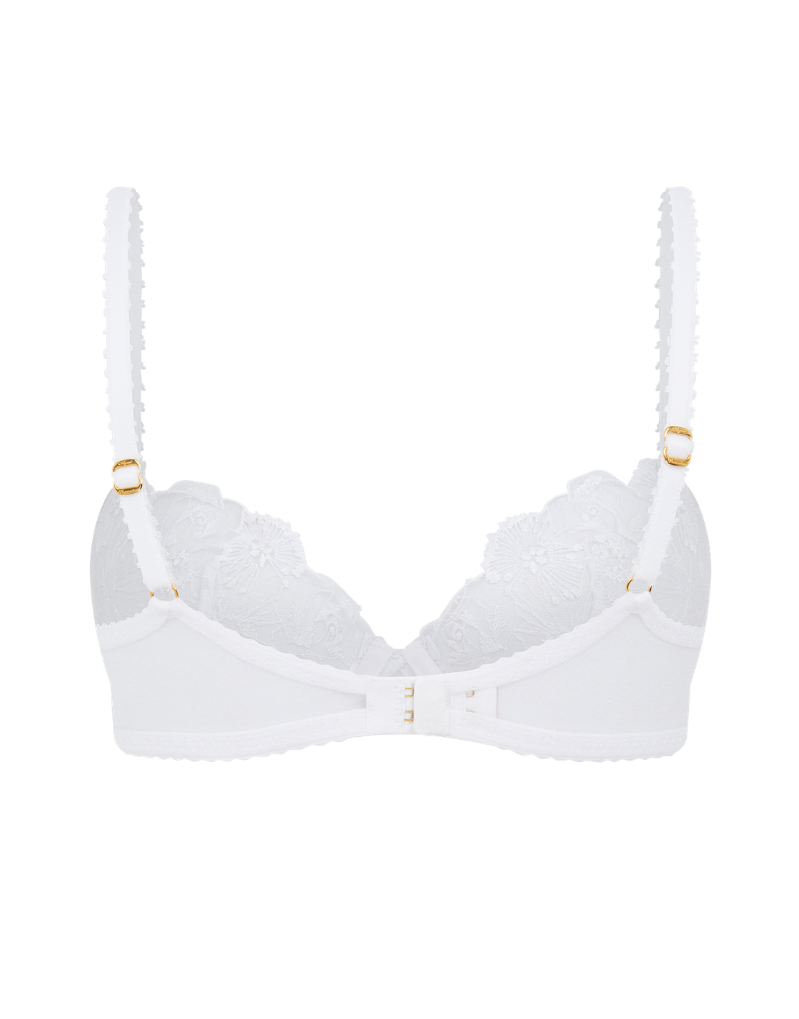 Jayce Plunge Underwired Bra White | Agent Provocateur