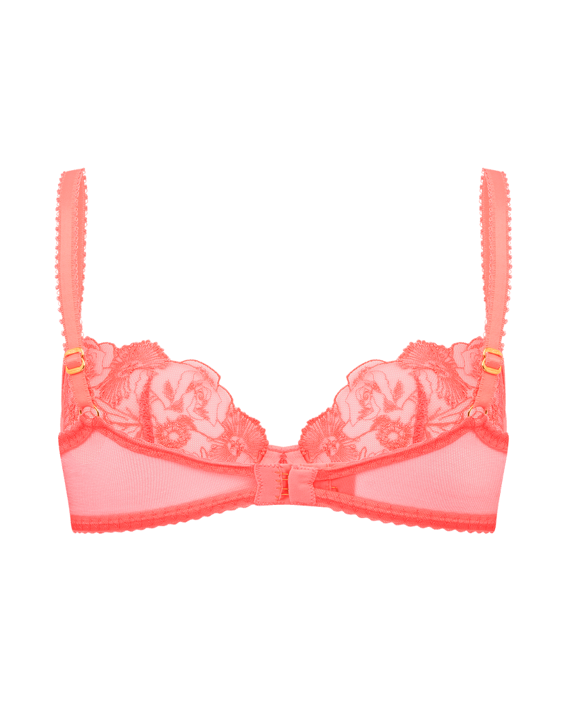 Jayce Plunge Underwired Bra Neon Coral | Agent Provocateur