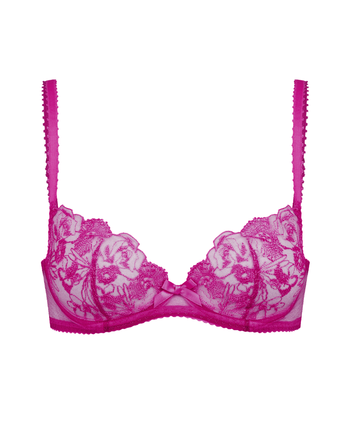 Jayce Plunge Underwired Bra Magenta/Magenta | Agent Provocateur